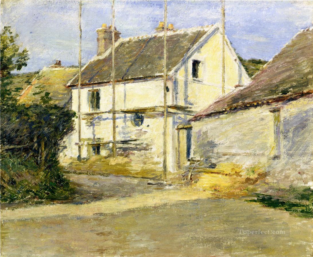 House with Scaffolding Theodore Robinson Oil Paintings